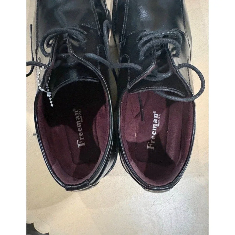 Freeman Men’s Black Leather Shoes | Size 10.5M | Colter 1660 | Like New